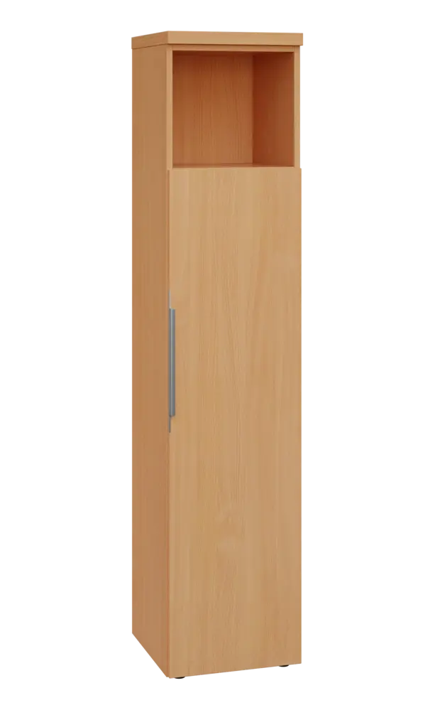 SIN 5 - 4DN kancelářská skříň, 1-dveřová/nika, pravá, 1820x400x400, buk royal